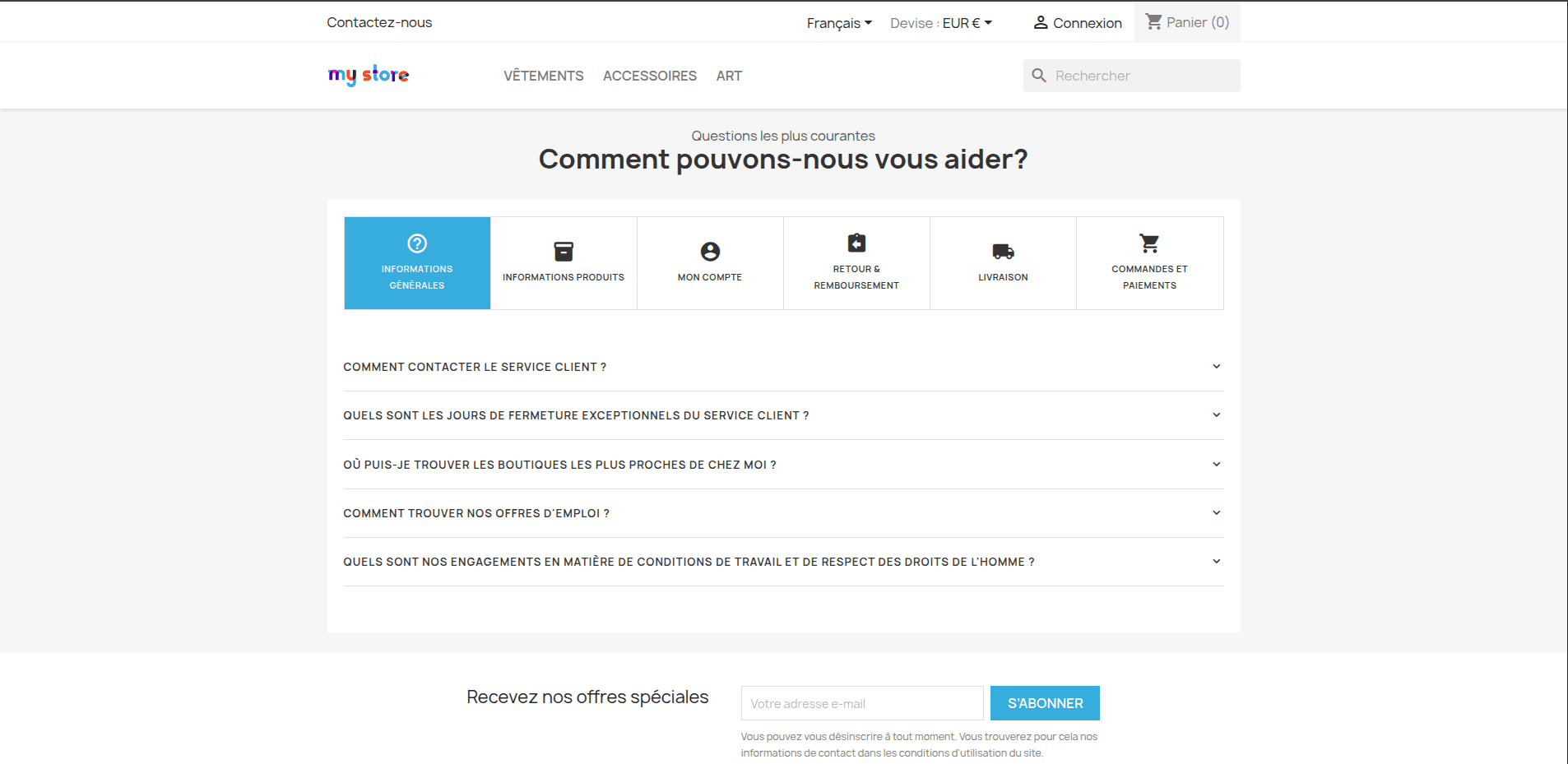 Module PrestaShop FAQ